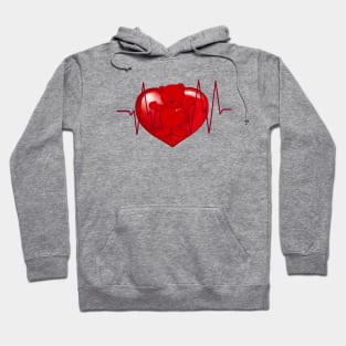 Teddy Bear Heartbeat II Hoodie